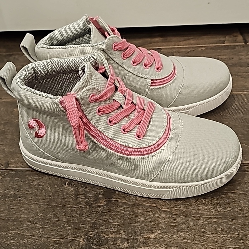 New Billy Short Wrap Girl's High Top Sneakers sz 4 NWOT - Picture 2 of 8